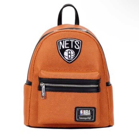 Loungefly | NBA Brooklyn Nets Basketball Logo Mini Backpack - Picture 1 of 9